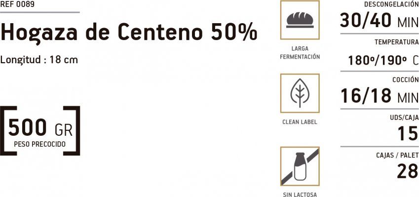 Hogaza de centeno 50%