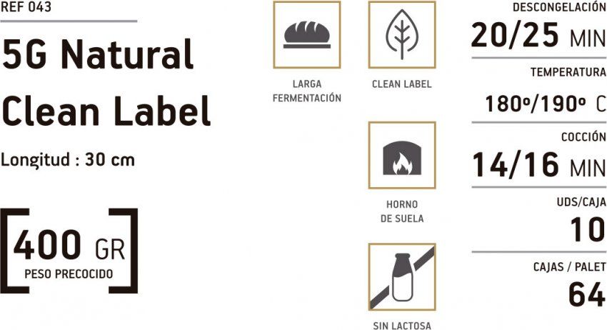 5G natural clean label